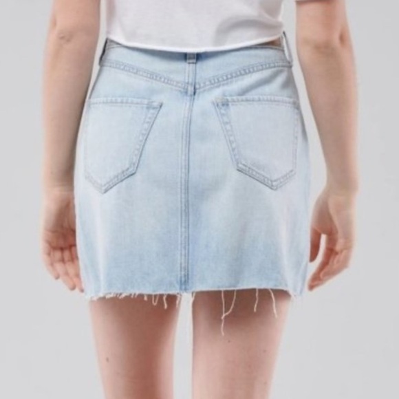 Hollister ultra high rise crossover denim mini skirt - Picture 2 of 5